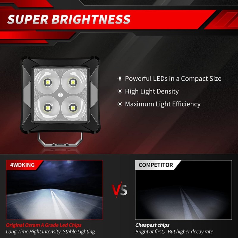 LED Pods Working Light Spot Light Bar 2PCS