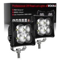 LED Pods Spot Light Bar - 4WDKING 2PCS 40W LED Off Road Work Light Truck Fog Lamp Tail Light
